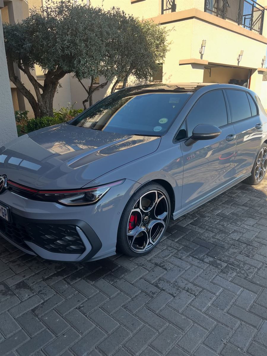 Grey Volkswagen Golf GTI after a detail